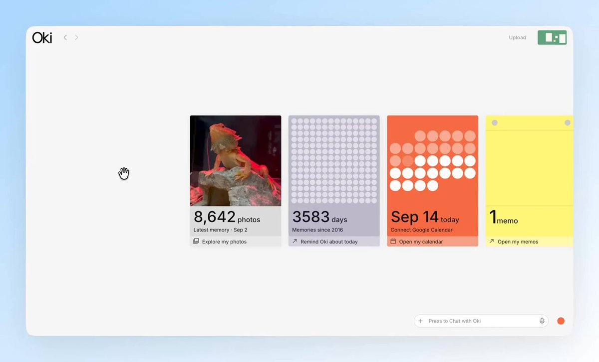 dymartinloondes's tweet photo. Personal AI gets more interesting when the conversation moves from what a model knows to what it can help you do with your own information.
#OkiHome #PersonalAIComputer #MemoryComputer
@Luofei_Chen https://t.co/OhY9ewRUvC