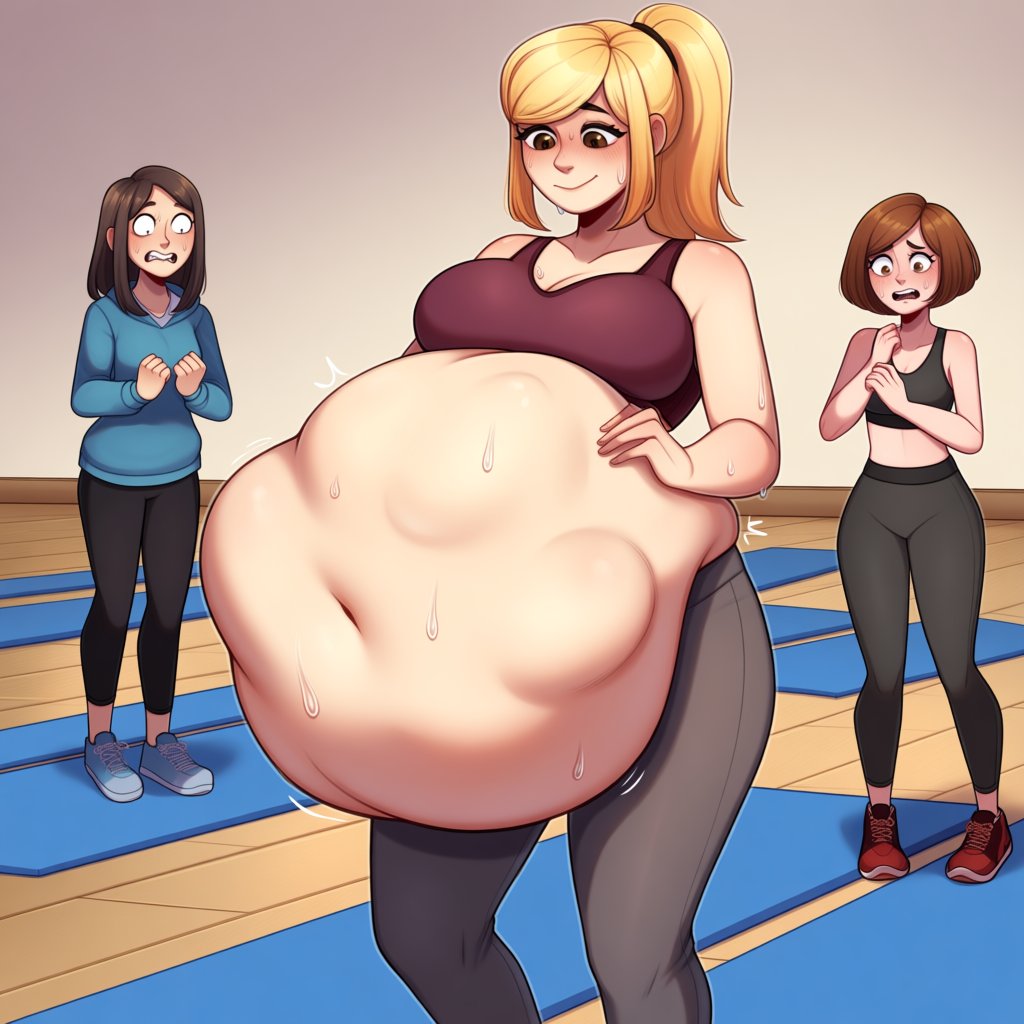 NovelVore's tweet photo. Not a lot of actual exercise going on here
#Vore #VoreBelly #WeightGain https://t.co/GZSx9EYGJ5