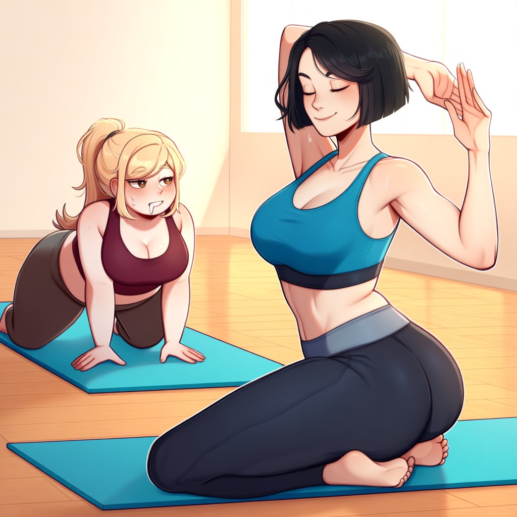 NovelVore's tweet photo. Not a lot of actual exercise going on here
#Vore #VoreBelly #WeightGain https://t.co/GZSx9EYGJ5