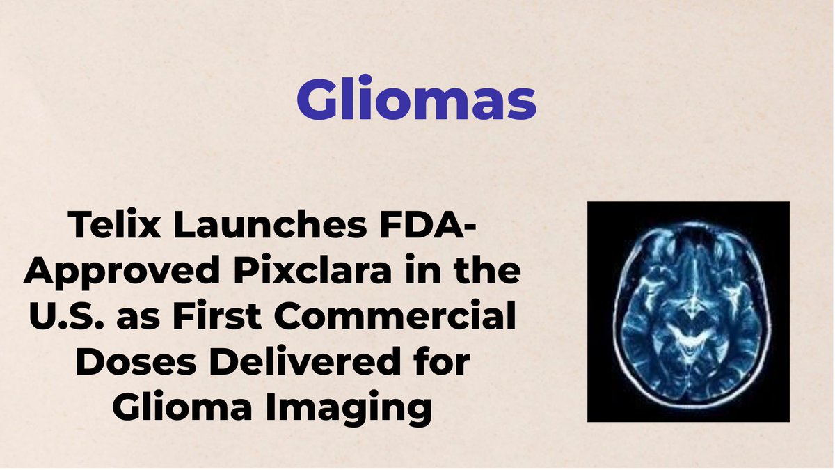 CheckOrphan's tweet photo. Telix Launches FDA-Approved Pixclara in the U.S. as First Commercial Doses Delivered for Glioma Imaging - For More Information Visit https://t.co/7MHfVzjYOv @TelixPharma #Glioma #Rare_Diseases #FDA #Brain_Cancer #Orphan_Drugs #Cancer_research #Cancer_imaging https://t.co/h35HGBTPNL