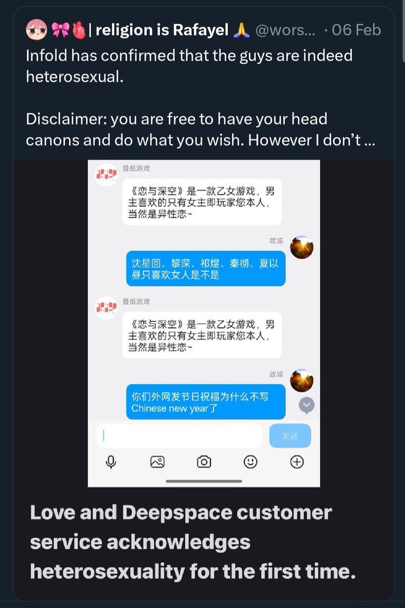 _alvedo's tweet photo. Bro straight up talking out of his ass😭😭😭

So… Mr. Fujoshit, here’s Infold saying that all LADS LIs are heterosexual and the game FOR GIRLS ONLY!☺️
So, pls stay your lane, gtfo LADS &amp; otome! Play your amazing BL game or whatever and be smarter the next time you pick a fight☺️ https://t.co/16po25WrH8