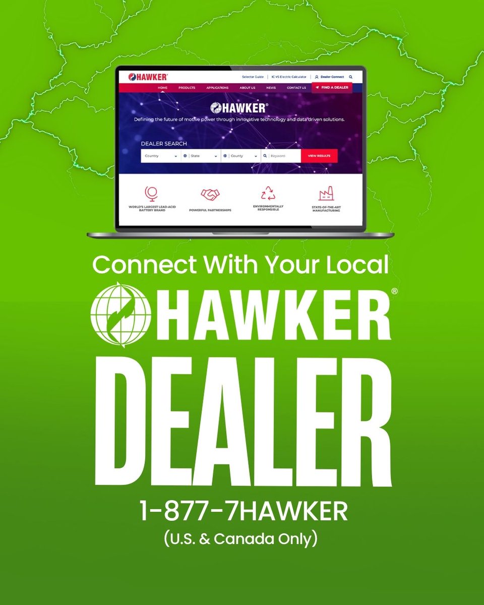 HPowersource's tweet photo. An authorized HAWKER dealer brings local expertise, hands-on support, and long-term service relationships that help fleets get the most from every power solution. 

🌐 https://t.co/hOteG0w7wI https://t.co/zd1V1uxll5