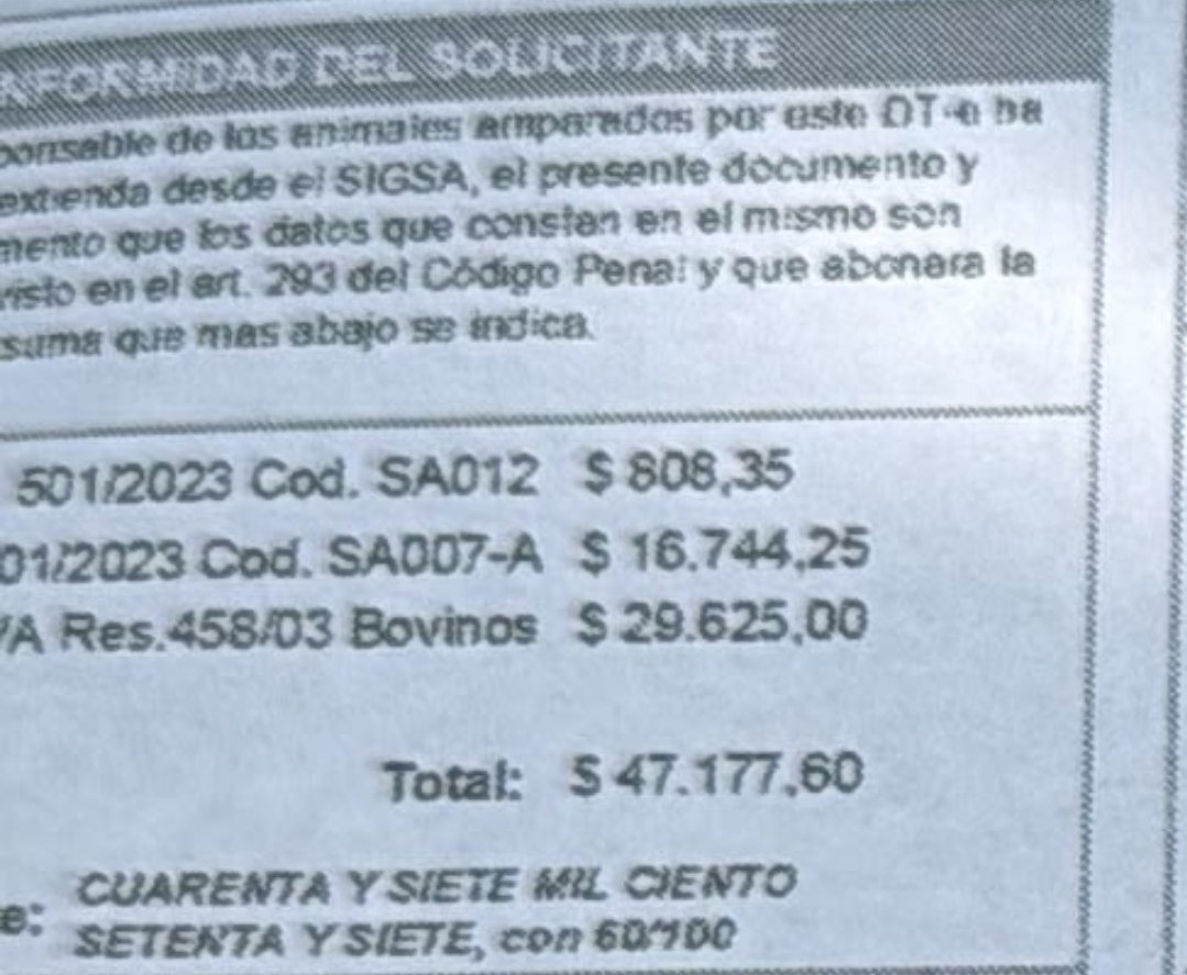 AnPasserini's tweet photo. Acabamos de cargar una jaula y acá tienen uno de los robos más alevosos del universo entero de las tasas municipales: TASA DE GUÍAS Y SEÑALES.

Subsisten de la época en que la hacienda se trasladaba por arreo, y se cobraba para compensar el deterioro a los caminos.

Se viene juicio.