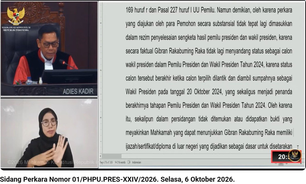 dkholic_89's tweet photo. Reasoning MK : 

1. PHPU kan soal calon, lah gibran udh jadi wapres???
2. Yaudah ajuin ke lembaga yg berwenang gih, jgn ke gue 😇 https://t.co/vf9zObJv95