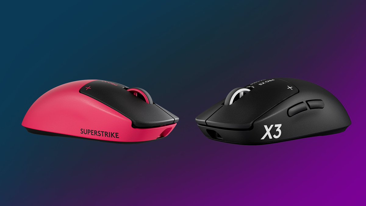 LogitechGDE's tweet photo. 1 starke Maus - 2 Farben. Wir können uns garnicht entscheiden. Welche PRO X3 SUPERSTRIKE würdet ihr wählen? https://t.co/T7jzdbkCVu