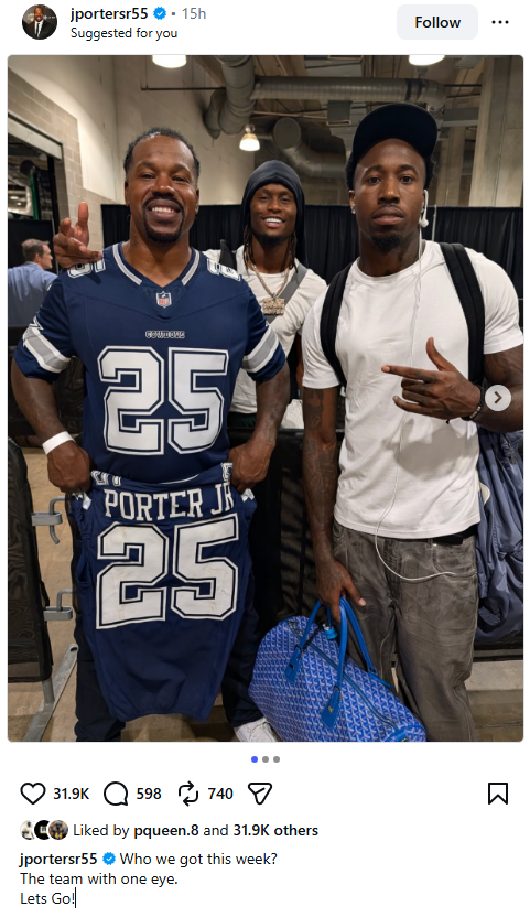 Steelersdepot's tweet photo. Peezy even got George Pickens in the shot with him and Joey Porter Jr. #Steelers #NFL 🤣😂 https://t.co/uPVITO7SnY