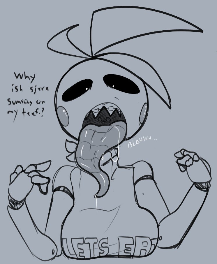 VivvyVonVeri's tweet photo. never mind the teeth how does she fit that in there https://t.co/Otehh9vP0g