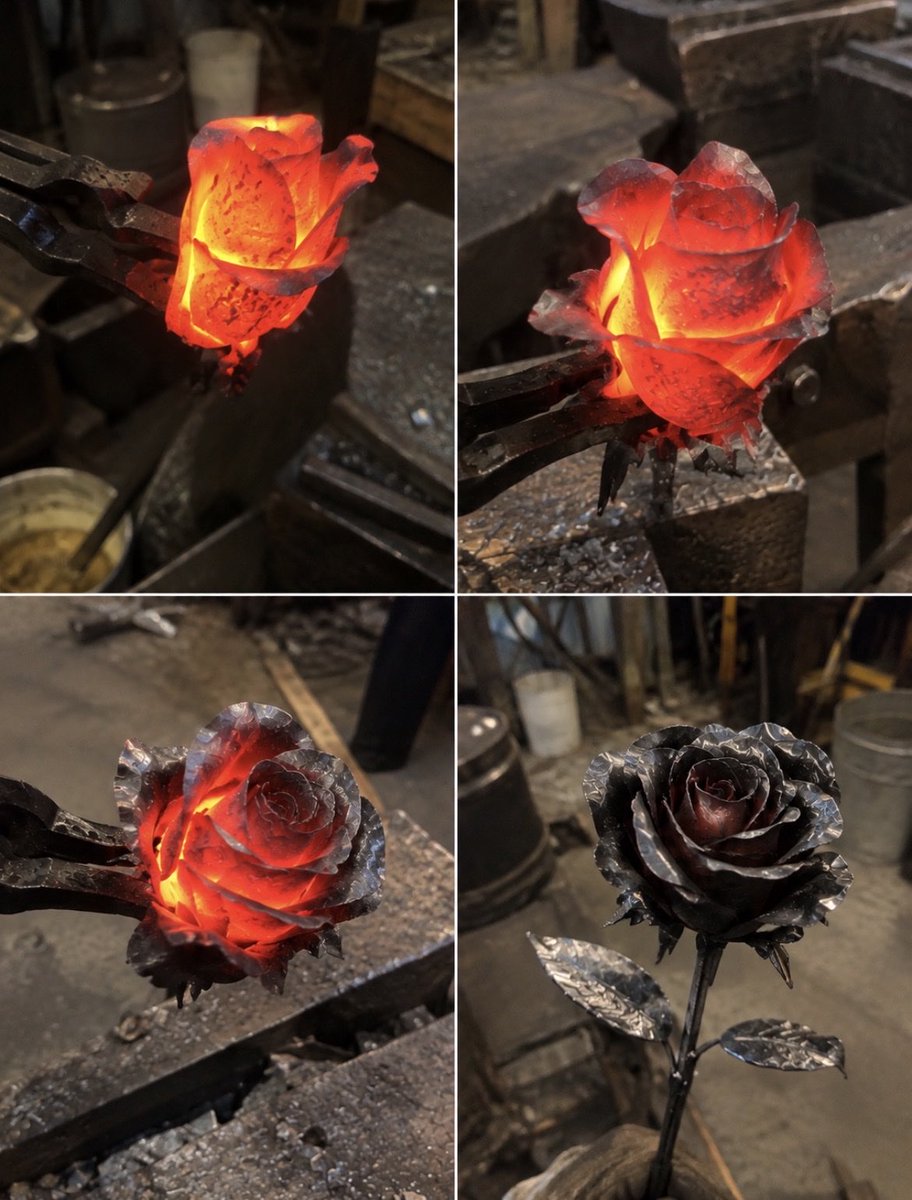 auroraakiss's tweet photo. An iron rose born from fire. 🔥🌹 https://t.co/jVoLZjydmZ