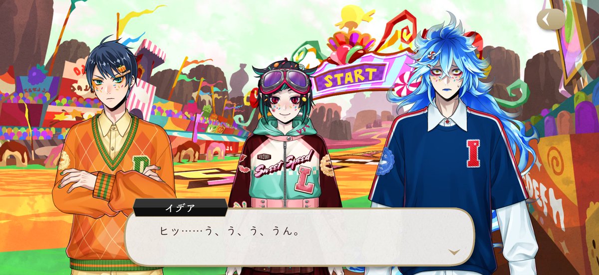 kurosaki996's tweet photo. まじでイデァ、ルクハンとデュ〜ス全然慣れねーよな。
この二人にだけ異様にキョドるのなんなん。陽だから？？
むしろもうレォナに対する態度の方が落ち着いてるまである。 https://t.co/HHsDczraEk