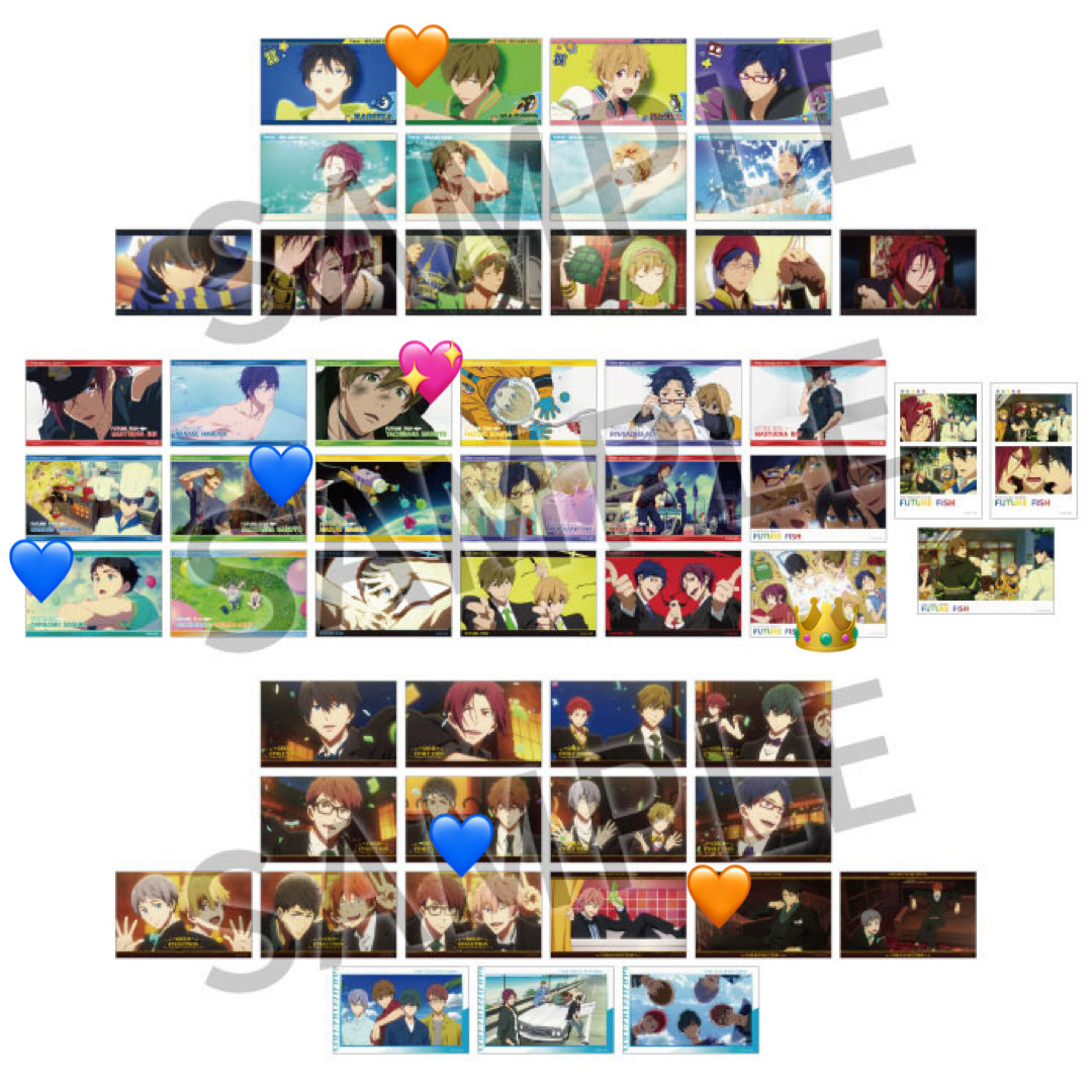 kr_otrhk1's tweet photo. 【交換】Free! ブロマイドコレクション Ending Scene

譲：画像1・2
求：画像3(👑＞💖＞💙＞🧡)

優先度によって即答が難しい場合もございます。
横浜・プロカ記載の場所での手渡し＞郵送

お気軽にお声がけください。 https://t.co/3xGuC8NY2c