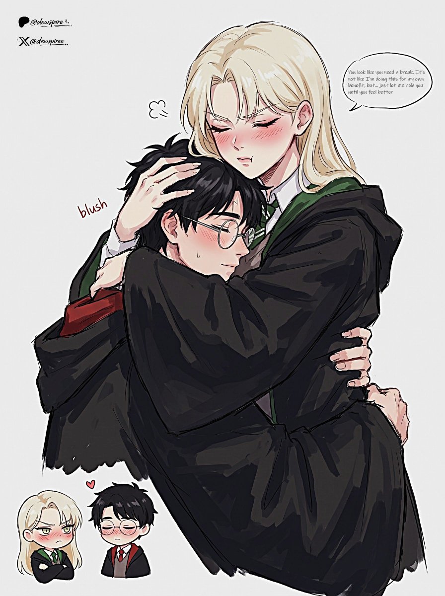 Dewspire_'s tweet photo. Warm embrace #malfoid https://t.co/rgkSeDVmt7