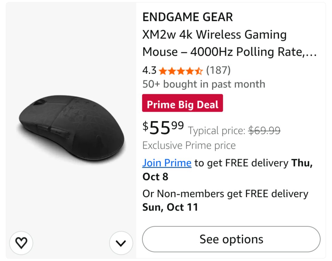 SPECDeals's tweet photo. Endgame Gear Xm2 4k is on sale

https://t.co/nWvKRI2Twq https://t.co/dTi5VI2ipP