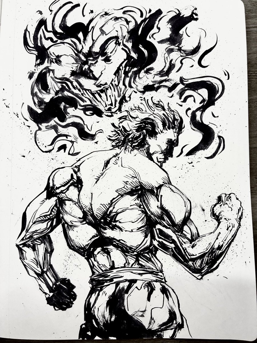 GAB___V's tweet photo. @inktober 6: ogre https://t.co/lKGpcdfq5O