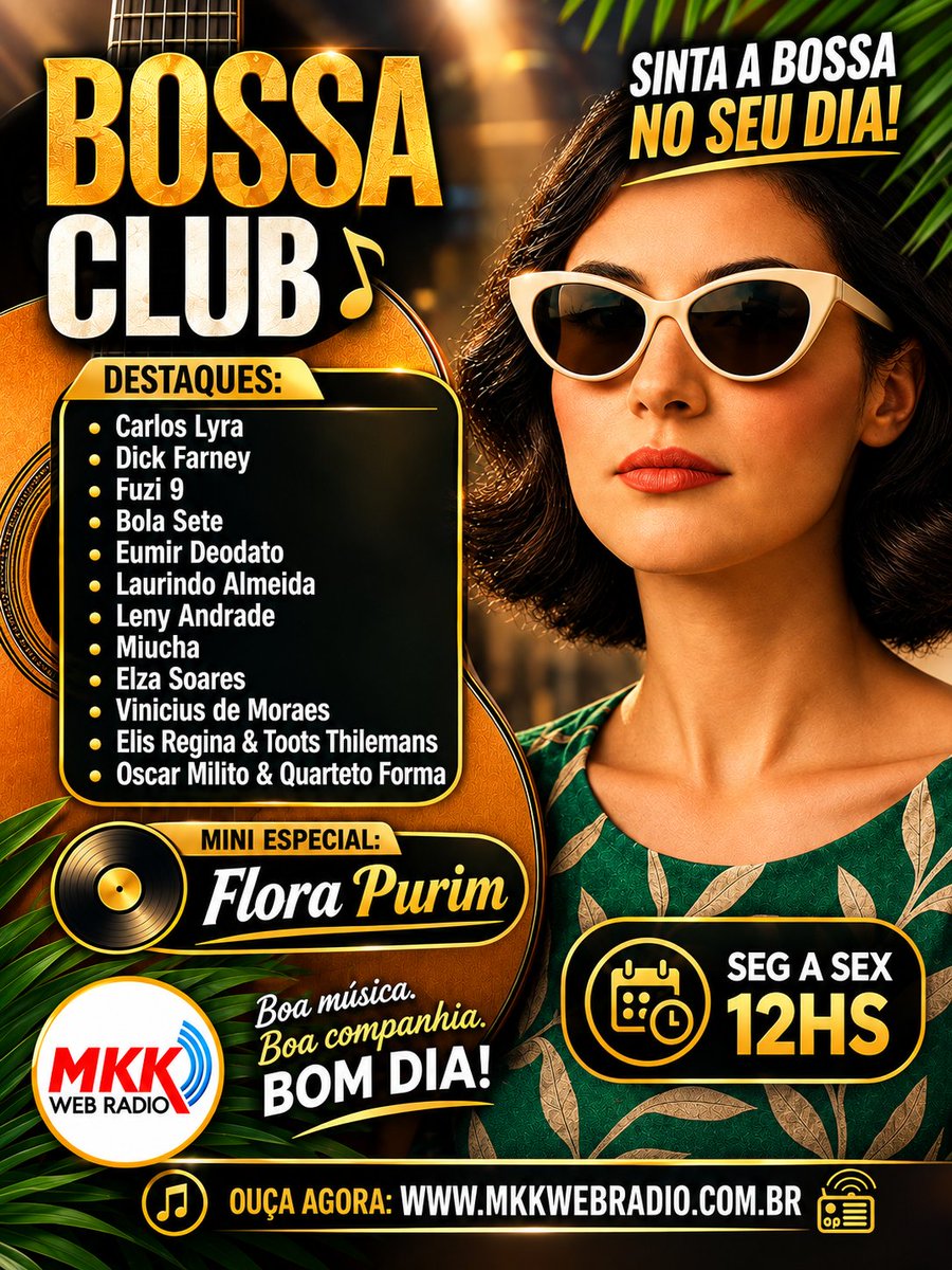 MkkWebradio's tweet photo. ✅DAQUI A POUCO INÉDITO 12:00 HORAS "BOSSA CLUB"🎷🥁🎤🎶 com a apresentação de Markko Mendes tocando o melhor desde o tradicional ao moderno com muito bom gosto.

📻Conecte-se https://t.co/BvPCrb5ZVa

#mkkwebradio #bossanova #tomjobim #mpb #bossa https://t.co/Pi4df207mw