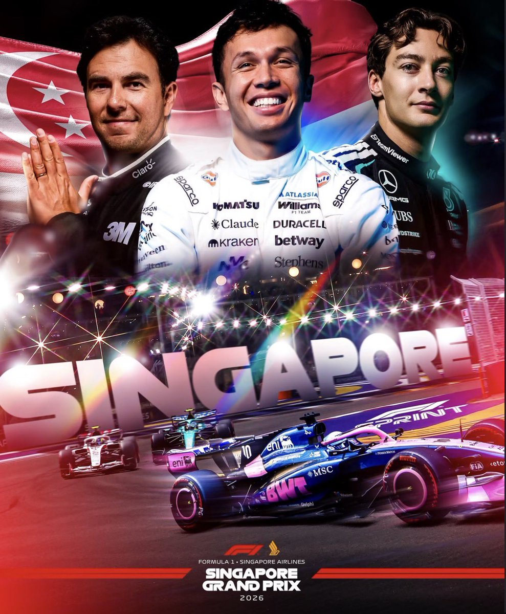 tasycrave's tweet photo. Felix and Bang Chan of Stray Kids will be present at F1 Singapore Grand Prix 2026 🇸🇬 https://t.co/CLaDNmPpkI