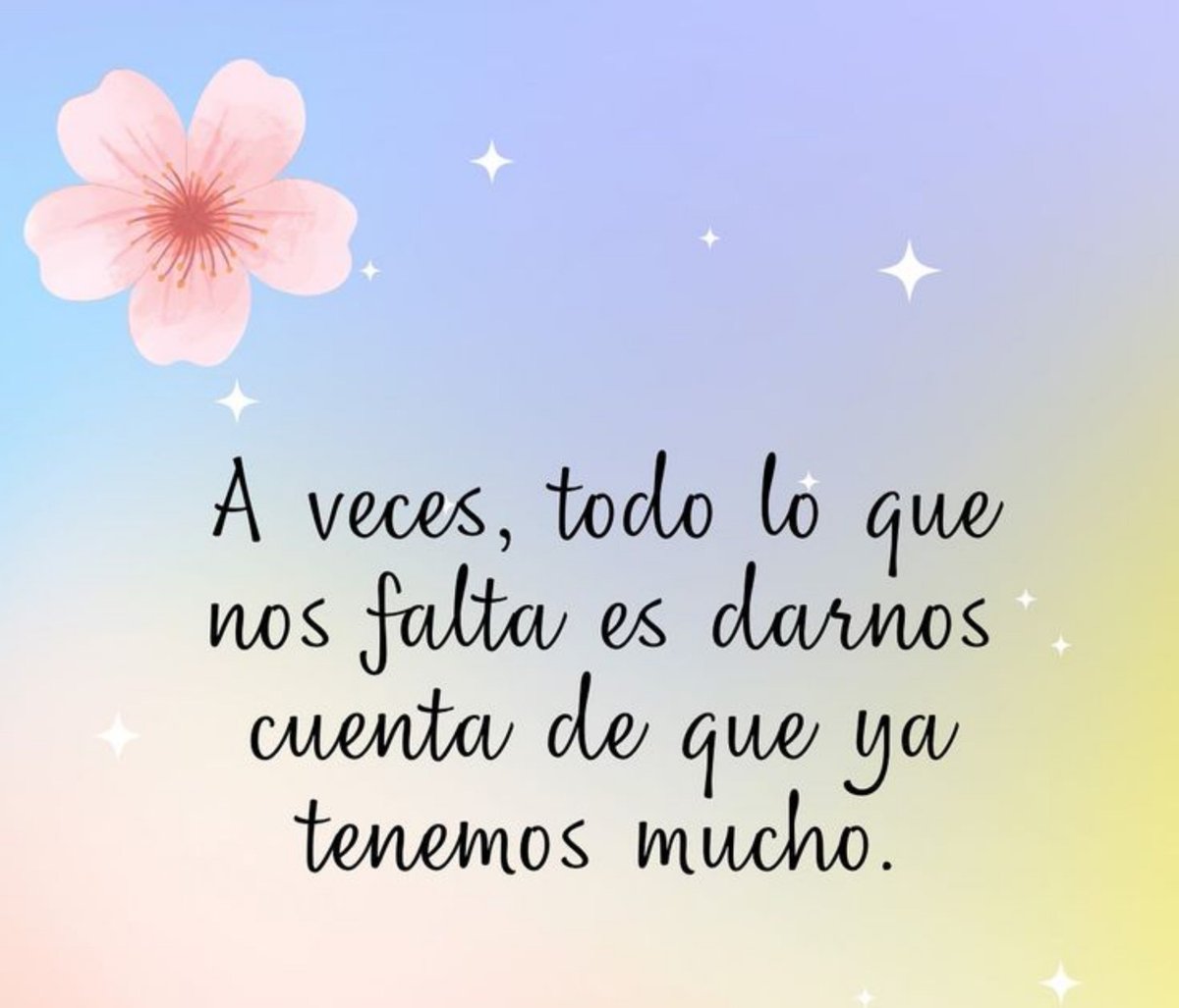 Motivosentuvida's tweet photo. A veces lo que nos falta es darnos cuenta de que ya tenemos mucho. 🌸🙏🏻😊🌷🐝

#FelizMartes
#BuenosDías 
#BuenosDíasATodos
#FraseDelDía 
#DíaPositivo
#Amén https://t.co/hB01XVvwqk