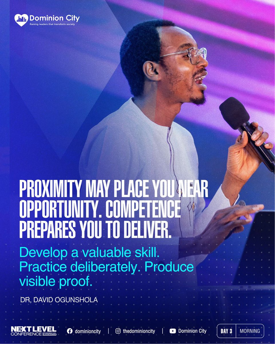 dominioncitylag's tweet photo. Excerpts from Dr David Ogunshola’s session on The Architecture Of Strength; Building a life that can carry your next level.
#DominionCity #DCNextLevelConference2026 #DrDavidOgunshola #SessionNuggets https://t.co/X9z42g7vPJ