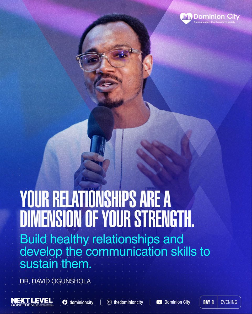 dominioncitylag's tweet photo. Excerpts from Dr David Ogunshola’s session on The Architecture Of Strength; Building a life that can carry your next level.
#DominionCity #DCNextLevelConference2026 #DrDavidOgunshola #SessionNuggets https://t.co/X9z42g7vPJ