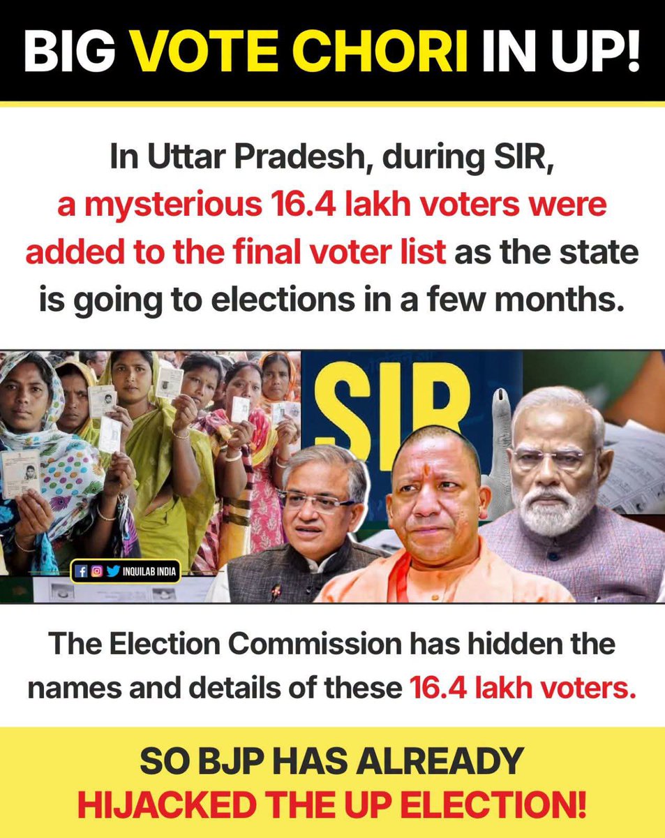 ScCardoz's tweet photo. Mind you UP is a big and very very important state for BJP RSS that is where their dirty politics come from 👇 https://t.co/ETXQC3UcN6