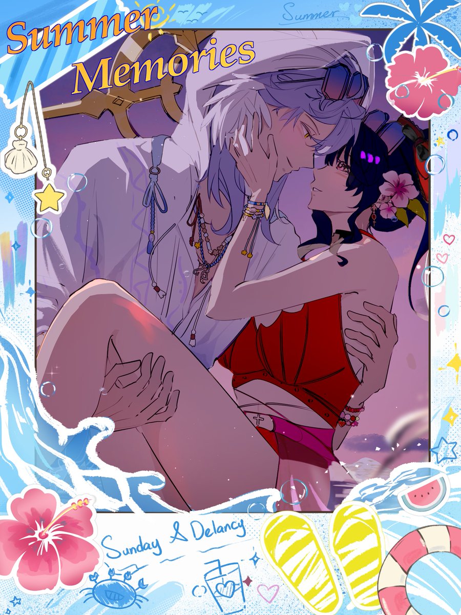 wingdeathknells's tweet photo. 🏖️🌊 Summer Memories of 2026 🌊🏖️ 

"One of the greatest gifts I have earned after my long journey is I have given the opportunity to spend my time with you. Come, fall into my embrace, my love."

 - Sunday of Astral Express

🎨 @/fuyaoOVO 

#sundelhsr #yumetwt #hsryume #hoyumes https://t.co/Ds35yFk4oD