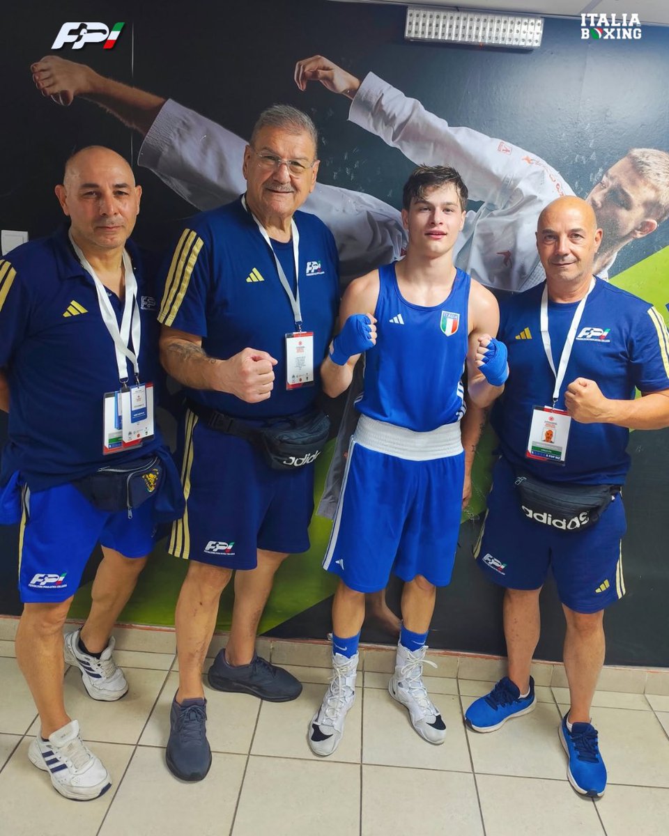 FPIBoxe's tweet photo. 🥊🏆 🇪🇺 European Boxing Championships U17 2026
🏟️ Buvda 🇲🇪 1-12 Ottobre
🥊 Itaboxing Match day 4 | 6/10
🥊il nostro 60 Kg Cesare Spaziani (5-0 vs Munoz 🇪🇸) vola ai quarti.
🥊🔥🇮🇹 Forza Italia Boxing Team
#Itaboxing #Boxe #Boxeo #Pugilato #Boxing https://t.co/67cs3iFszE
