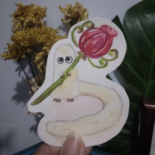 RBlvvm63111's tweet photo. Lil brushbuddy 🤍

#artmootsㅤ https://t.co/baM6AsdEW9