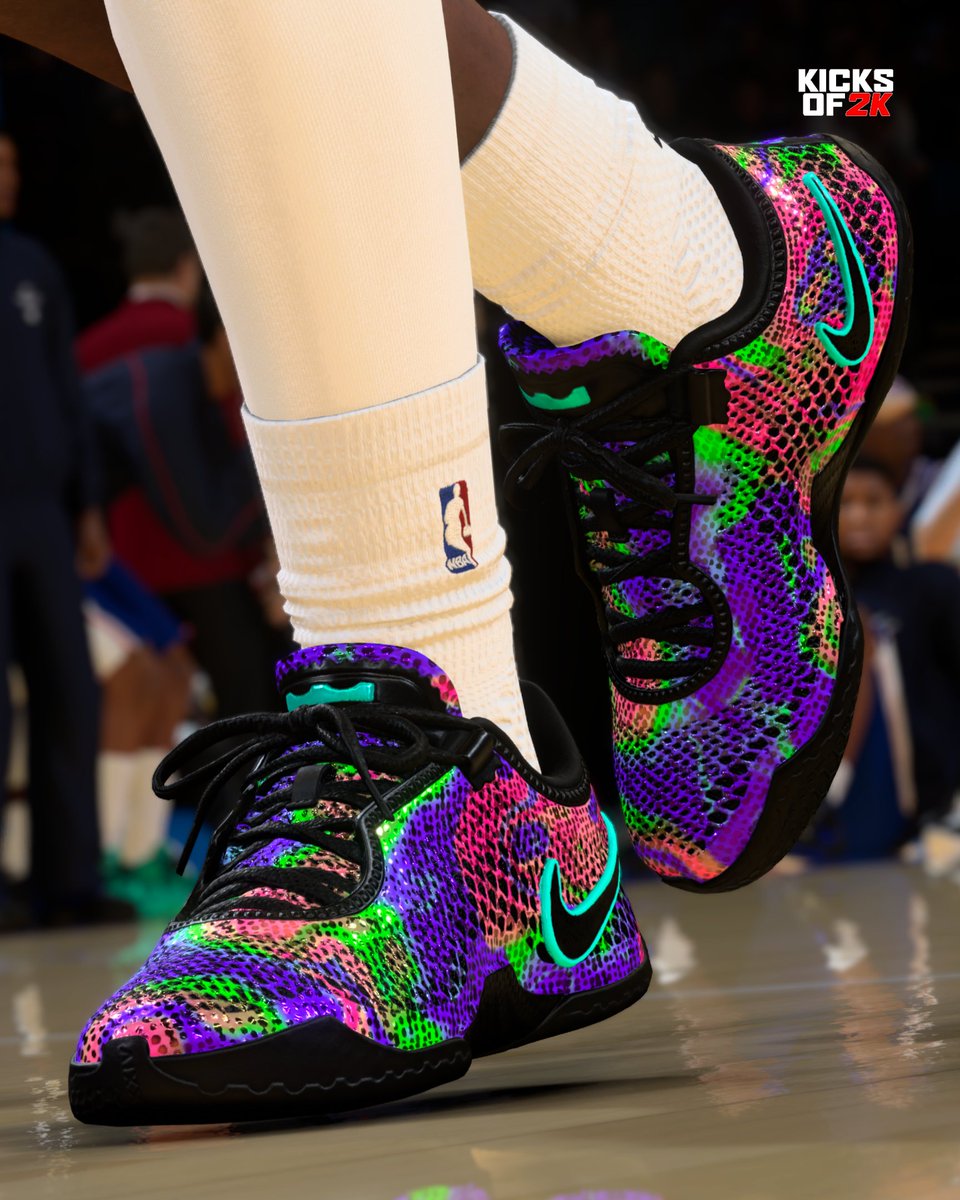 kicksof2k's tweet photo. @nikebasketball finally unveiled the LeBron 24! And here's my first 2k colorway of them! The LeBron 24 "Nova"! Inspired by his daughter Zuri! @KingJames @NBA2K https://t.co/ZwFIf9ICjS