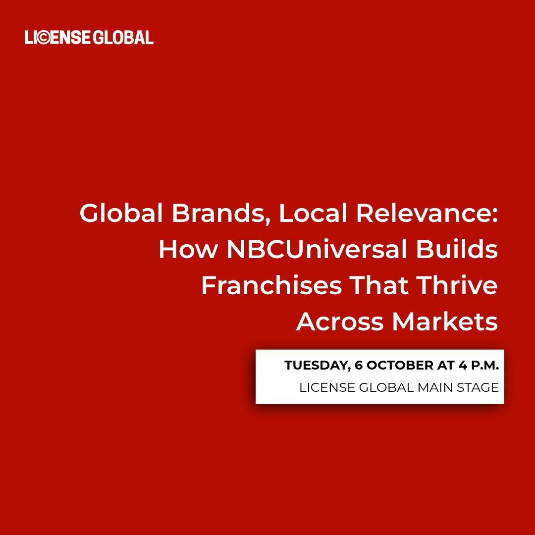 licensemag's tweet photo. Attendees will gain practical insights into how @NBCUniversal's building franchise ecosystems that extend far beyond the theatrical slate, creating meaningful local connections while unlocking global growth opportunities. #BLE2026 https://t.co/HLCfig4JOh