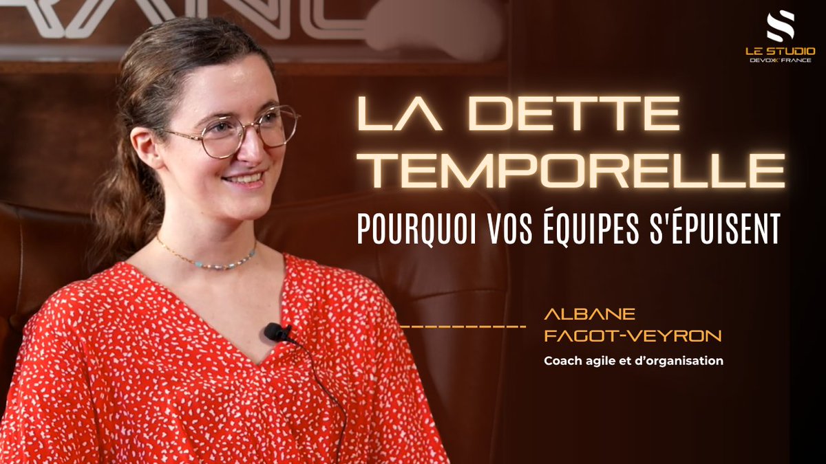 DevoxxFR's tweet photo. Pourquoi les devs ont-ils l'impression constante de courir après le temps ?

Albane Fagot-Veyron transpose un concept bien connu de la tech au monde du travail : la « dette temporelle » ⏰

📺 La partie 1 de la vidéo est à voir par ici : https://t.co/WZevzJd6Gu https://t.co/kLZKs2YhIb