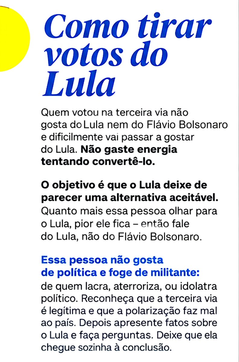 ericksalzerr's tweet photo. 🚨ATENÇÃO - Já que está permitido, vamos fazer a nossa parte! COMO TIRAR VOTOS DO LULA! 🇧🇷 https://t.co/2ZhulOHENI