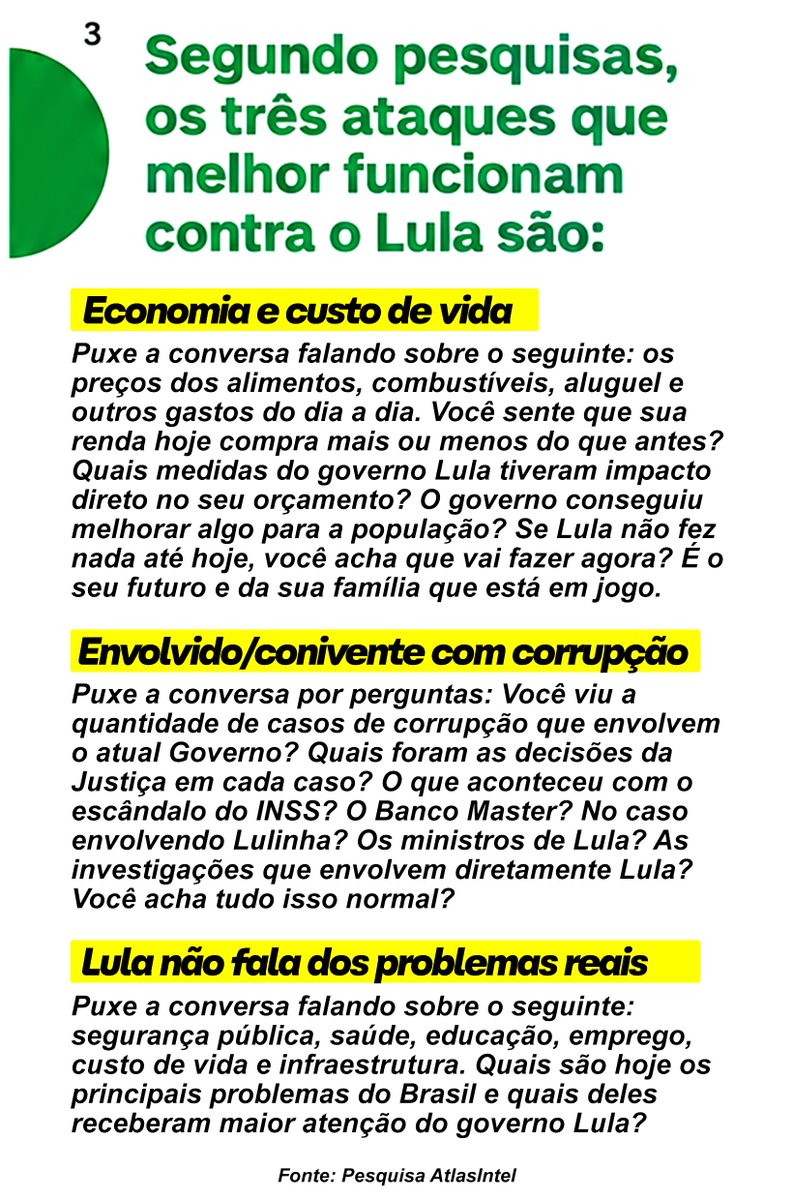 ericksalzerr's tweet photo. 🚨ATENÇÃO - Já que está permitido, vamos fazer a nossa parte! COMO TIRAR VOTOS DO LULA! 🇧🇷 https://t.co/2ZhulOHENI