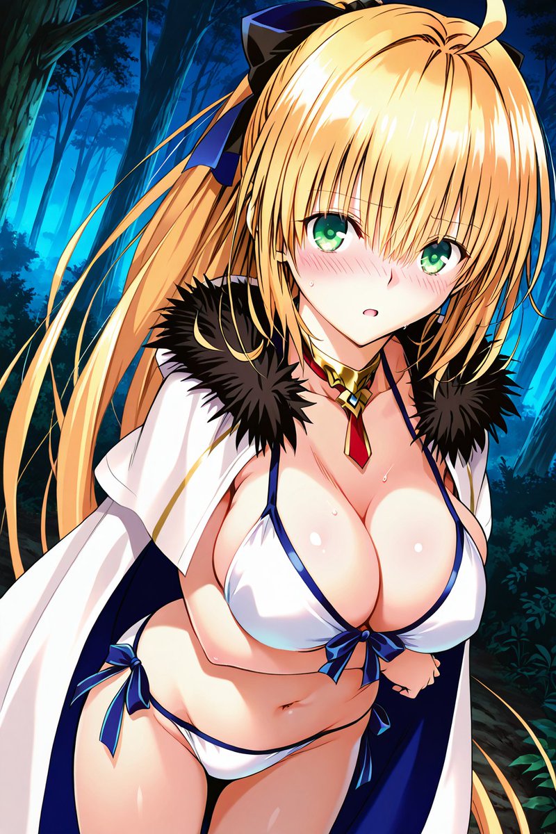 Curse51219's tweet photo. 救世主トネリコにビキニ着せてみた
救世主トネリコ/FGO https://t.co/lgGC2DvFIi