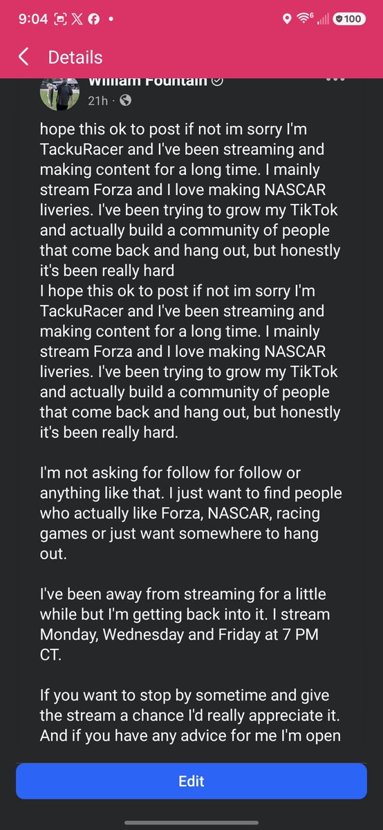 Williamthewolf2's tweet photo. I honestly don't know what to do other then im know im hated by so many people and all i try to do is ask for positive answers this shit I get and I didn't know that this was against this group's rules because the rules did not pop up but you know who cares because im hated https://t.co/Jp3HlZmzIF