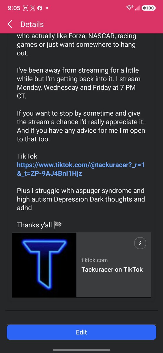 Williamthewolf2's tweet photo. I honestly don't know what to do other then im know im hated by so many people and all i try to do is ask for positive answers this shit I get and I didn't know that this was against this group's rules because the rules did not pop up but you know who cares because im hated https://t.co/Jp3HlZmzIF