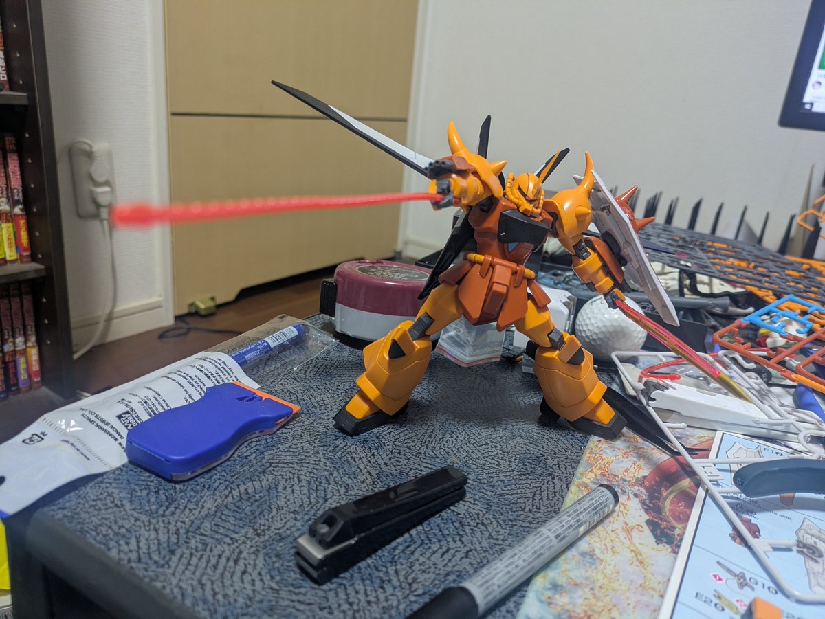 ken_jiro_ff14's tweet photo. ハイネグフめっちゃいいやん。
令和のSEEDキットはどれも最高すぎる。

積みプラ解消してかないとだから、あしたはもう次の機体開封しよう。 https://t.co/hR5fwk6gjy