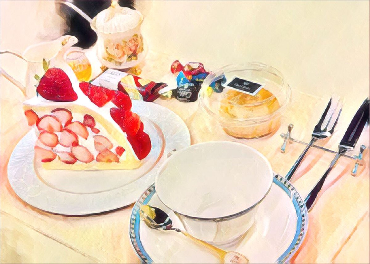 Eli_Conifer's tweet photo. ⋆⸜ お写真公開 ⸝⋆
#にじSSS で初のお茶会オフコラボ
当日一人あたりのセットのお写真📸

🍰ケーキ3種…ネスさん
☕多種のお紅茶…Klaraさん
🍽️お茶会セットでお馴染みのテーブルウェア&amp;スコーン&amp;お菓子…エリー

使用人トリオ全員の持ち寄りで完成した素敵なお茶会でした✨

※マネさん掲載許諾済 https://t.co/hy8OMuwCiu