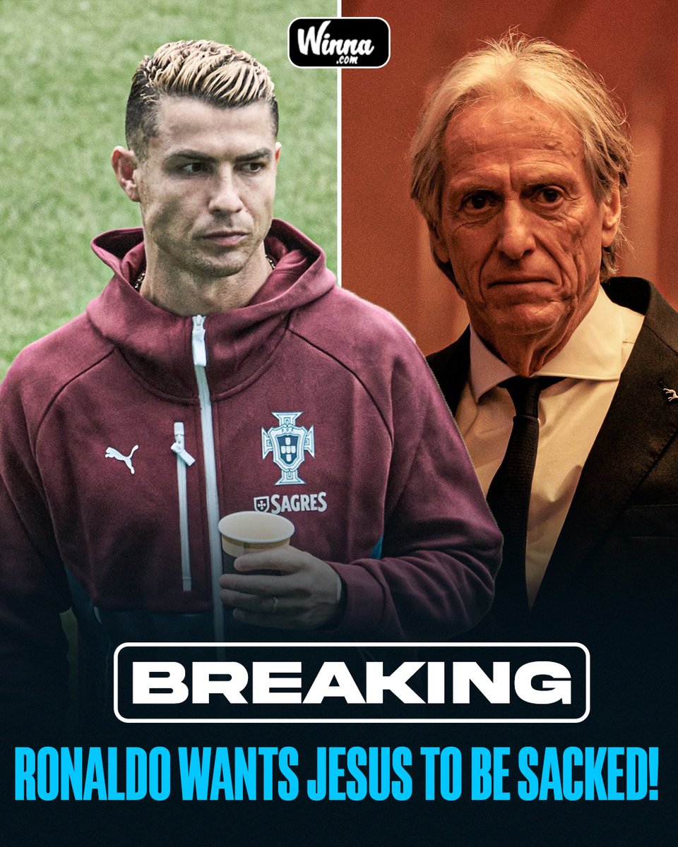 WinnaFC's tweet photo. 🚨| BREAKING: Ronaldo reportedly wants Jorge Jesus sacked as Portugal manager, otherwise he won’t return to the national team.❌ https://t.co/VbeNVJiQKj