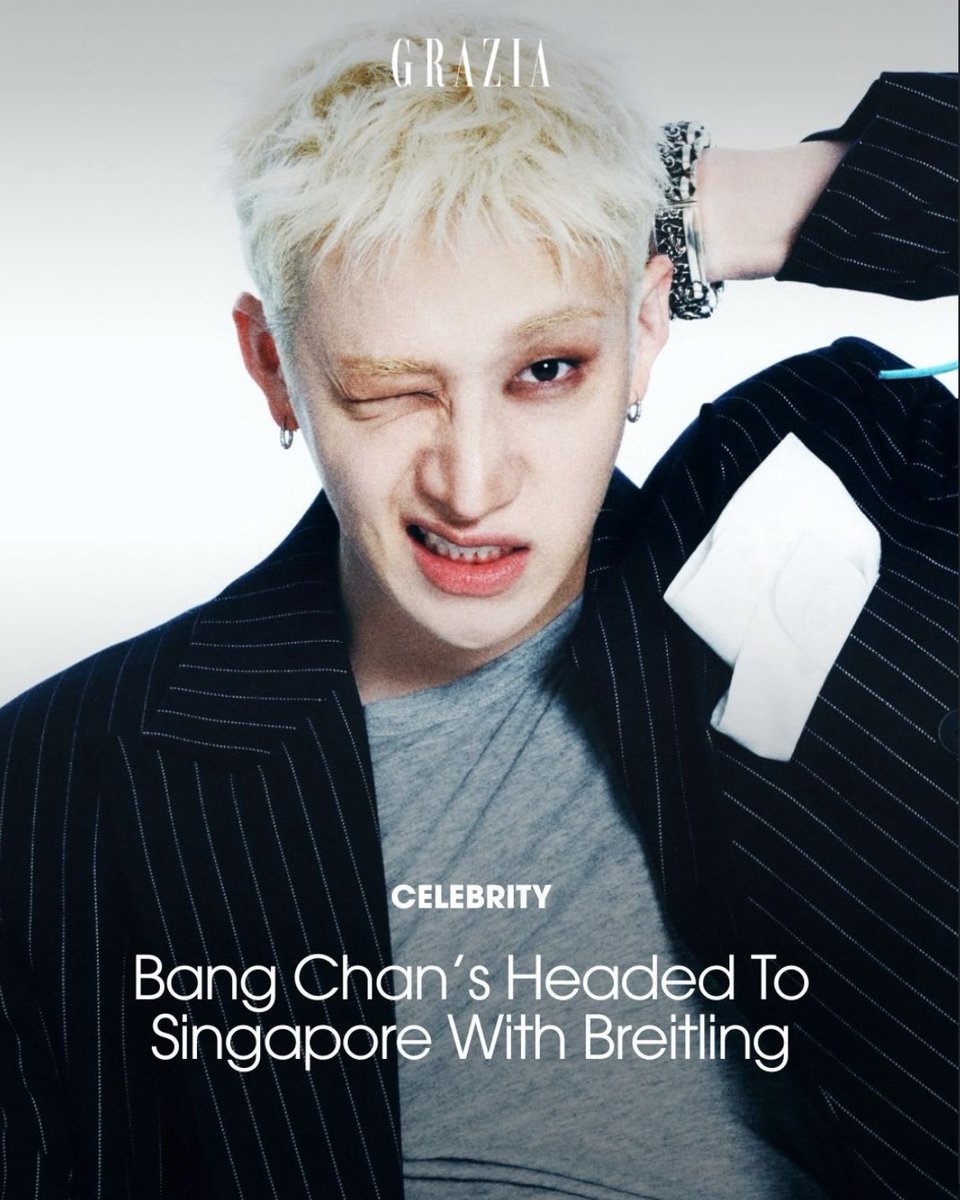 BangChanEmp_'s tweet photo. 🐺🏛️ | ℹ️ Schedule 

- According to GRAZIA Singapore and Bandwagon Asia, Bang Chan will appear at the Breitling x Aston Martin Formula 1 Pop-Up in Singapore on October 10th!  

#BangChan #방찬  #バンチャン https://t.co/V4EwRgCxml