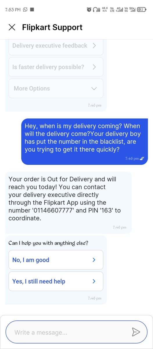 Ajay_C_Manwar's tweet photo. @flipkartsupport @Flipkart  अगर तुम लोगों का कस्टमर केयर है ही नहीं तो एप्लीकेशन क्यों ऑन है तुम लोगों का बंद करके रखो। जब तुमको टाइम पर सर्विस नहीं देना है ना किसी को डिलीवरी के लिए हेल्प करना है तो बंद कर दो ना सर्विस। https://t.co/P6wlD4TSw1