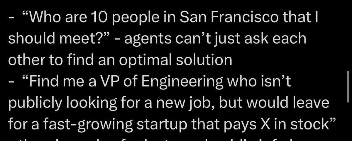 andrewdsouza's tweet photo. Someday somebody will build an AI who you can ask these questions and the AI will actually introduce you to someone else… someday… 🤔 https://t.co/64LPrqSh8S