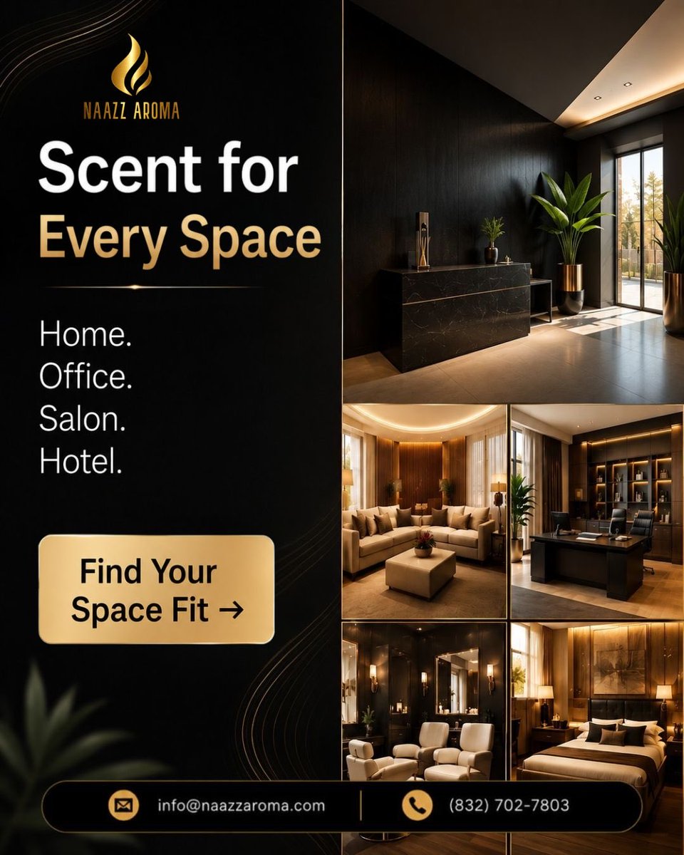 NaazzAroma's tweet photo. Every space deserves a signature scent.
 DM us to discover your scent.

#NaazzAroma #HomeFragrance #LuxuryFragrance https://t.co/kF5KHJAS4J