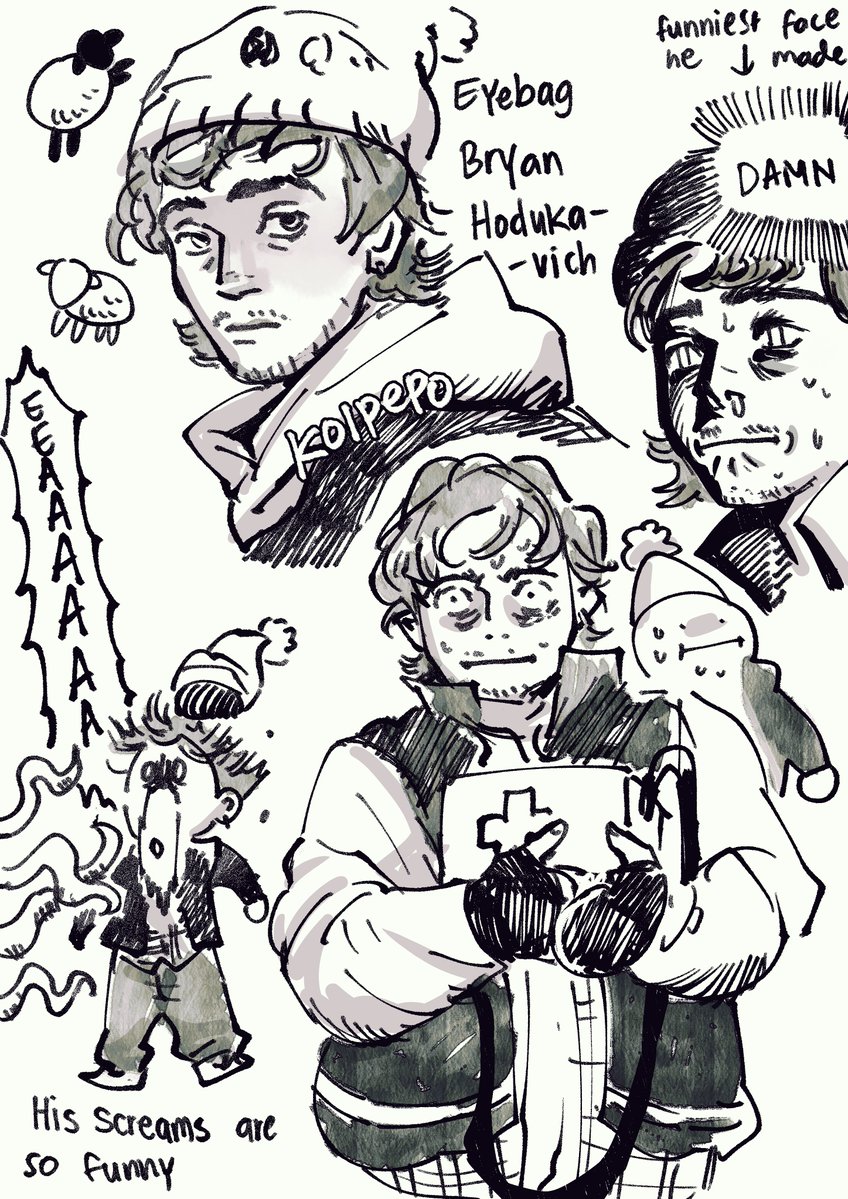 koipepo's tweet photo. Bryan Whodunnit sketches. He's funny! #residentevil https://t.co/zl89zw3O9d