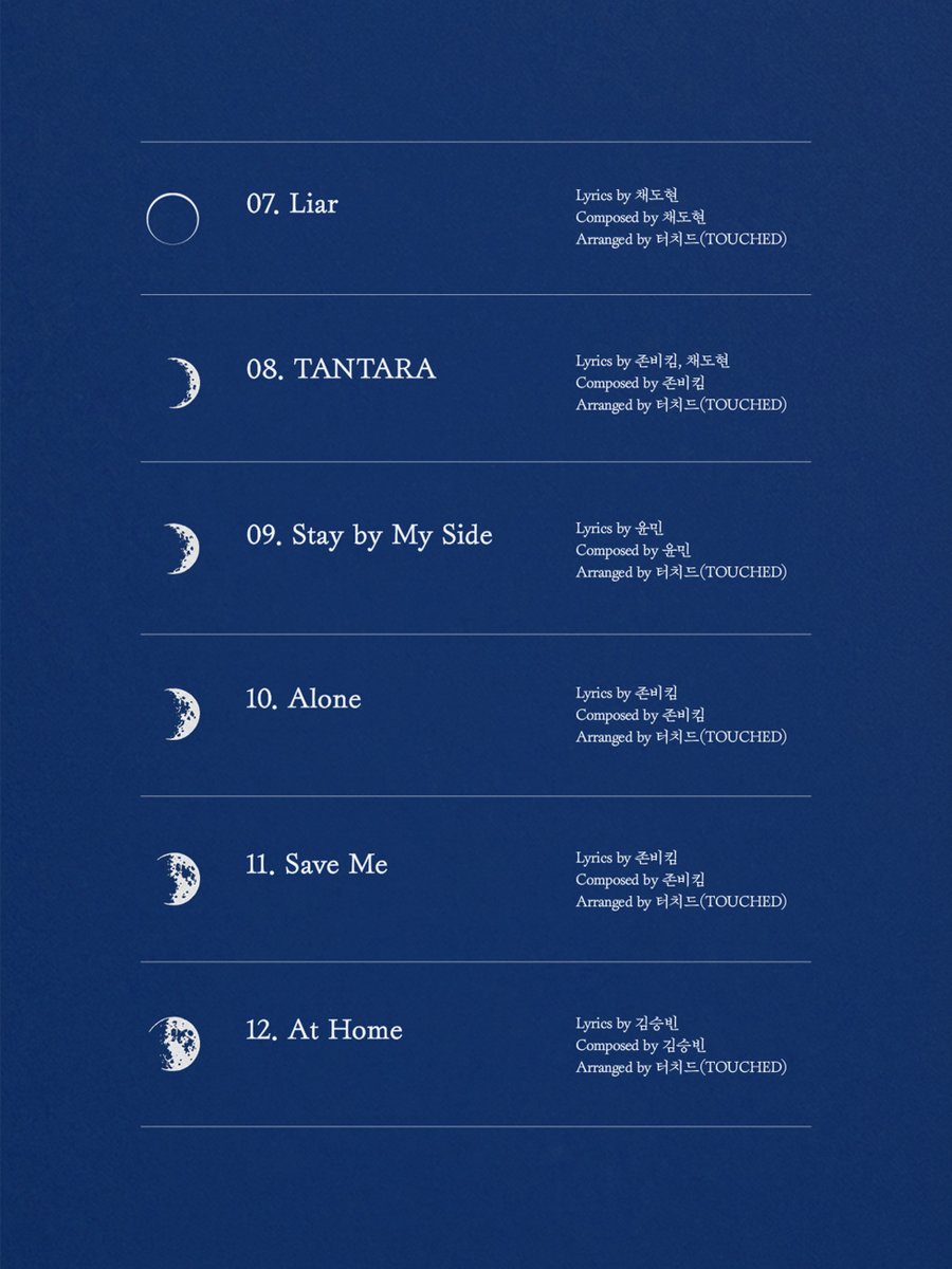 band_touched's tweet photo. 𝐓𝐑𝐀𝐂𝐊𝐋𝐈𝐒𝐓

1. 터널
2. Fallen Angel *Title
3. 이 별 *Title
4. 미아 
5. 영혼의 밤
6. Shibuya Scramble
7. Liar
8. TANTARA
9. Stay by My Side
10. Alone
11. Save Me
12. At Home

-
TOUCHED 1st full album [극야]
2026.10.15. 12PM(KST)
#터치드 #TOUCHED #극야 https://t.co/T2IVTI3RS1