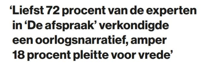 MichelleHaas_'s tweet photo. Quote uit Sauers interview in Humo. In dit ‘onderzoek’ worden gesprekken met Oekraïners over de humanitaire situatie van hun familie gecodeerd als ‘oorlogsnarratief’.

Dus praten over mensen die door Russische bombardementen sterven is oorlogsnarratief?

Schadelijk. https://t.co/io2HcnvdKz