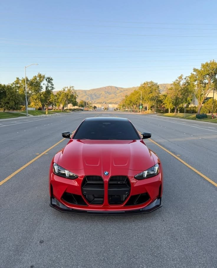 Aey14__'s tweet photo. Crimson paint under the golden hour sun, parked right in the middle of an open road waiting to rip. ❤️🔥 https://t.co/wG59d0LJcd