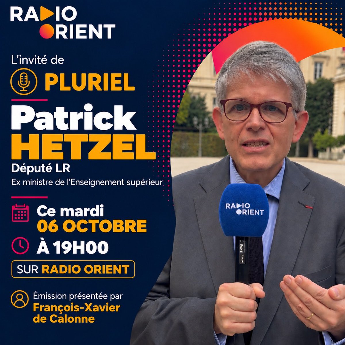fxdecalonne's tweet photo. #Lycéens #Blocage #Mobilisation #Tensions Le député LR, ex ministre de l’Enseignement supérieur @patrickhetzel invité de @radioorient ce soir à 19h00 https://t.co/bkTykZDbyk