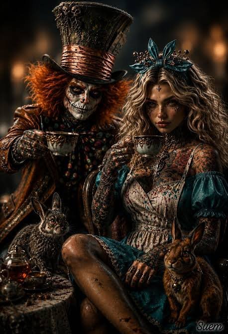 ConnieJoJo2's tweet photo. #twistedtuesday #twistedwonderland 
#madhatterday #twistedAlice #goth https://t.co/wKU2GyyAiR