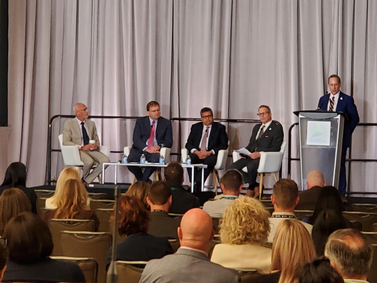theAMGA's tweet photo. These executive leaders are discussing how to prepare for a critical financial inflection point by redesigning care models, improving operational efficiency, strengthening hospital-physician alignment, and using digital tools that meaningfully reduce cost. #AMGAIntergration https://t.co/6T8i7wQsqR