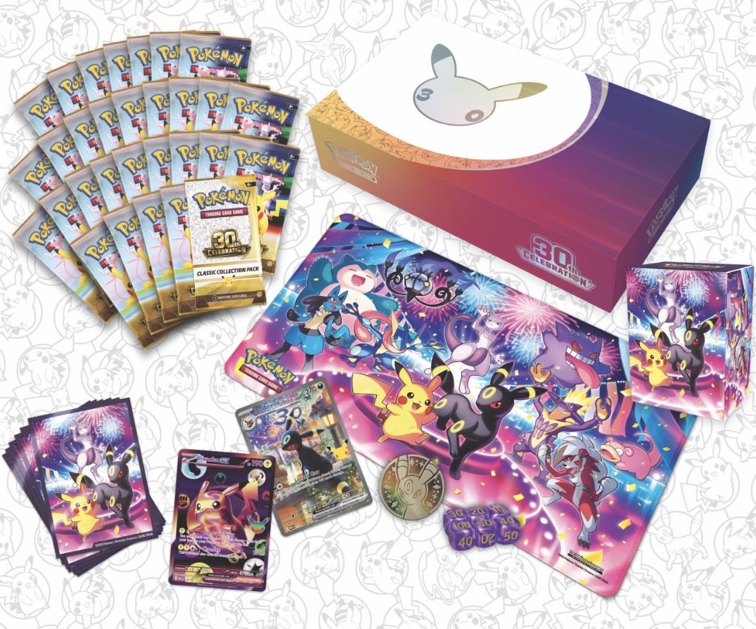 ChasechartsTCG's tweet photo. 🚨🚨 30TH CELEBRATION UPC IS OFFICIALLY LOADED ON THE POKÉMON CENTER BACKEND 🚨🚨

This could drop TODAY or TOMORROW 👀🔥

Notifications ON. We'll post the SECOND it goes live ⚡️

#pokemon #pokemontcg https://t.co/cTejyrGUp1