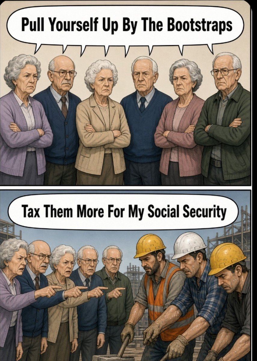 DeTocqueville14's tweet photo. "Pick yourself up by the bootstraps, young Anon" https://t.co/FywTLHibKZ